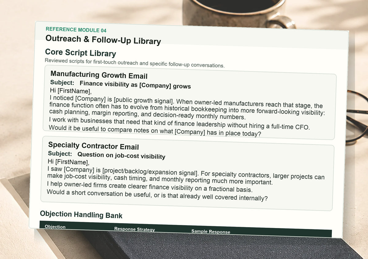 Reference archive outreach templates